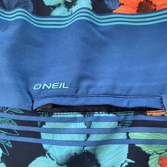 O’Neill Hyperfreak Mens Board Shorts Swim Trunks Surfing Blue Floral Size 29 - Picture 16 of 16